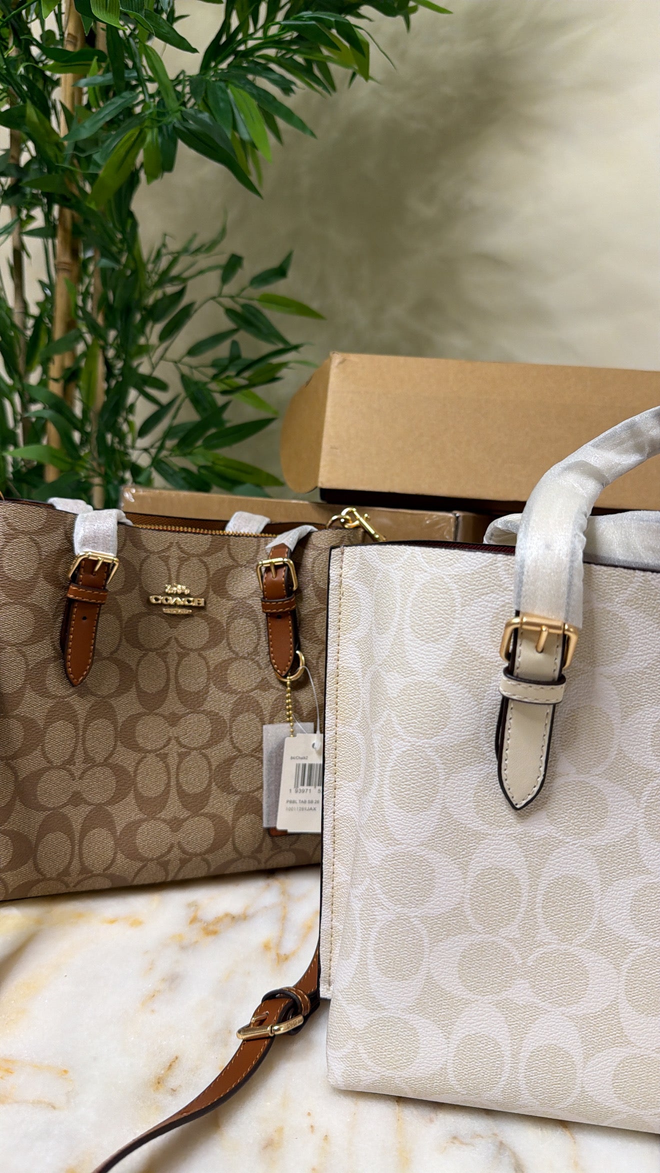 Coach tote (25) white
