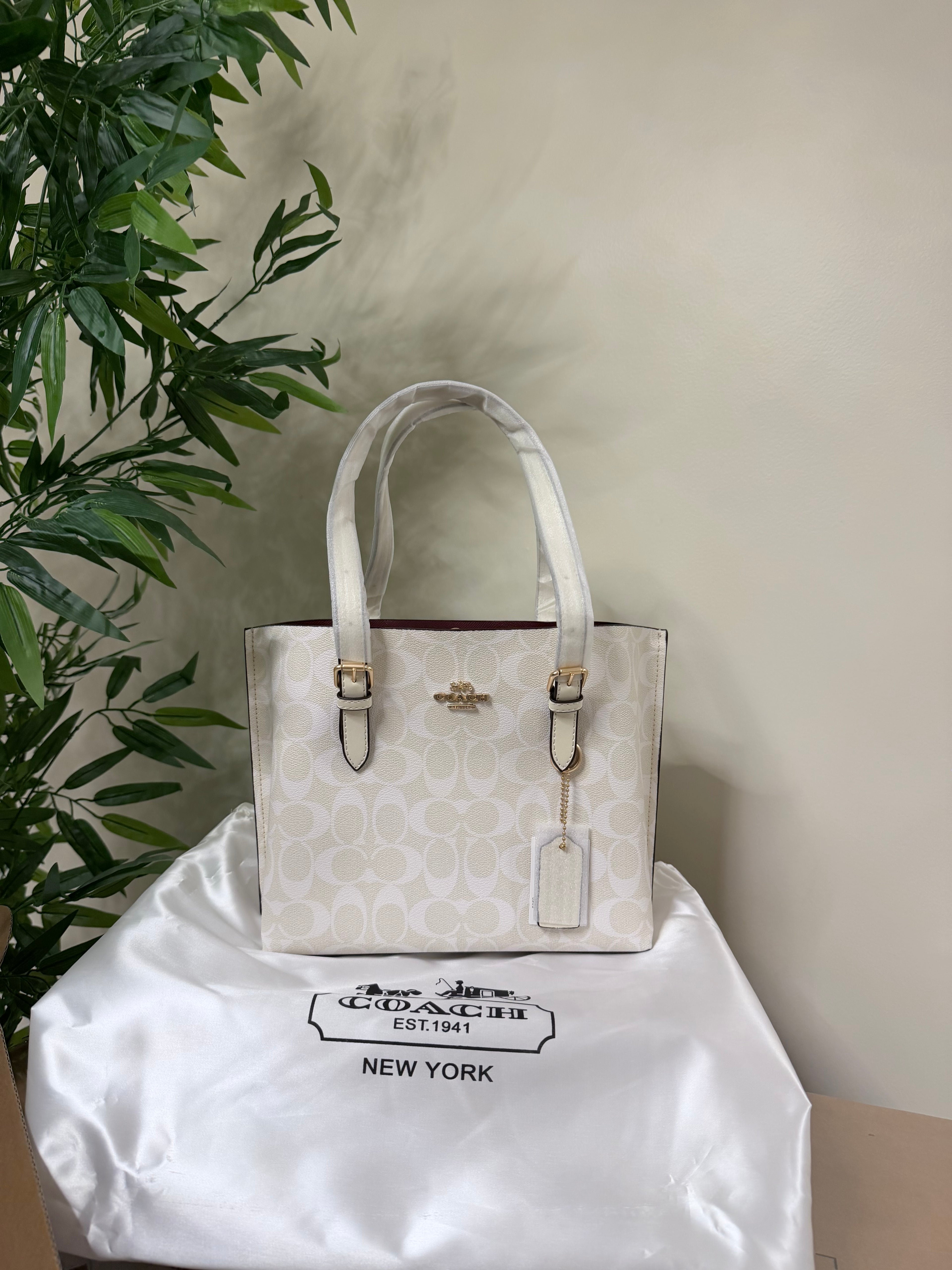 Coach tote (25) white