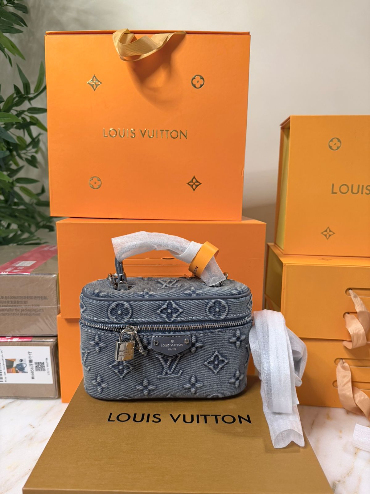 LV Demin Vanity Bag