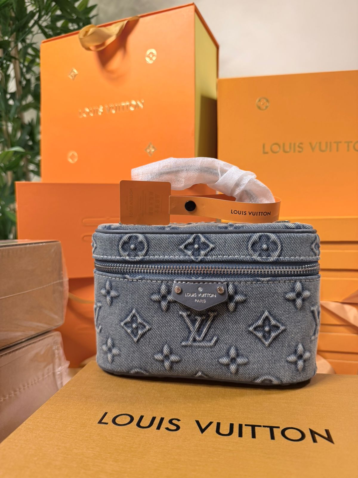 LV Demin Vanity Bag