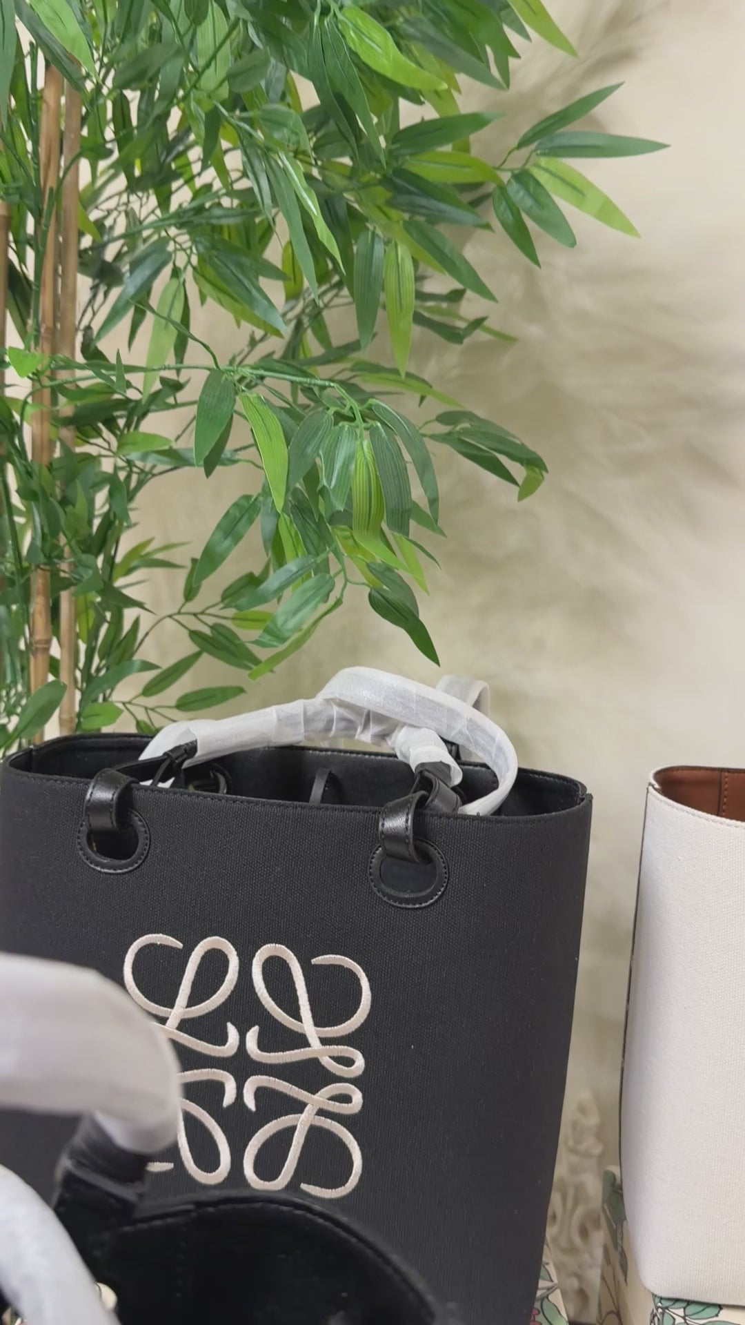 Loewe Anagram Tote (Small) Black