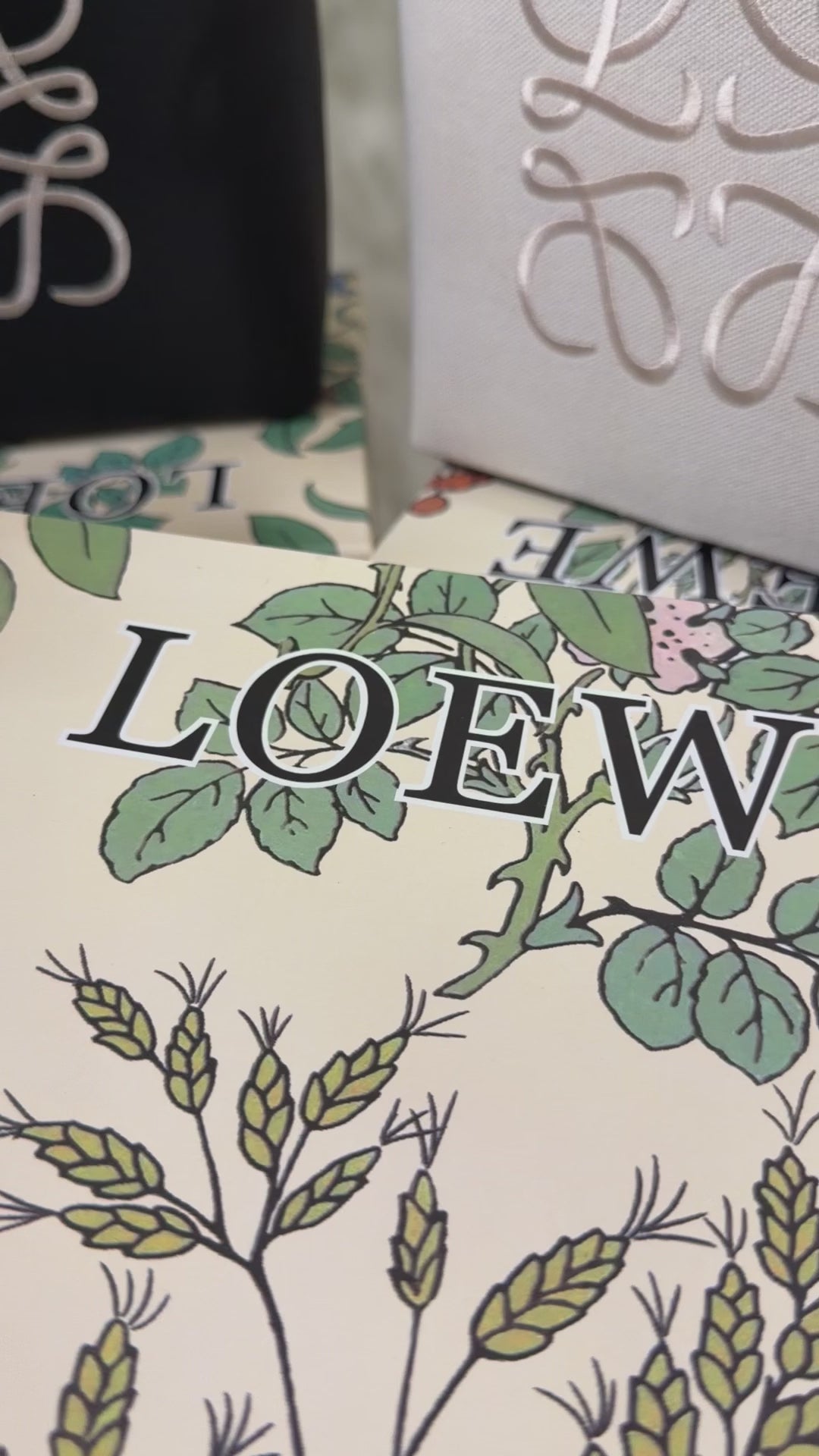 Loewe Anagram Tote (Small) Black